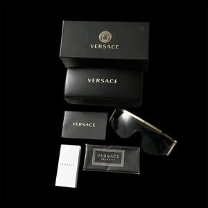 Versace Shields Tribute Y2K Complete Kit Macy's Limo Tint Glossy Wide Frame LNIB